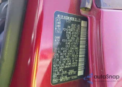 2017 Nissan Juke Sl from USA, damaged, VIN JN8AF5MV8HT754574